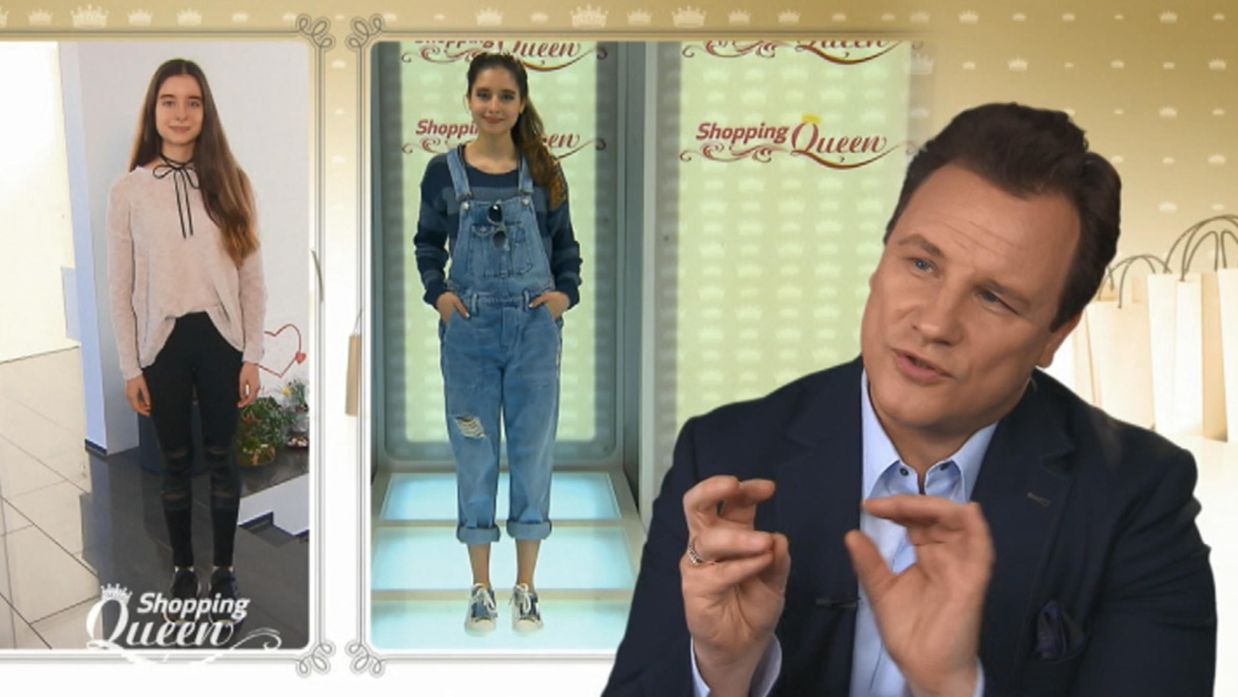 Shopping Queen: Lorena aus Frankfurt präsentiert ihren Look auf dem Catwalk Lorena zeigt ihren Look auf dem Catwalk.
