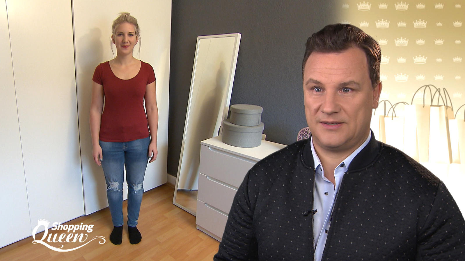 Shopping Queen: Karo aus Mannheim im Style-Check "Shopping Queen"-Kandidatin Karo stellt sich dem Style-Check.