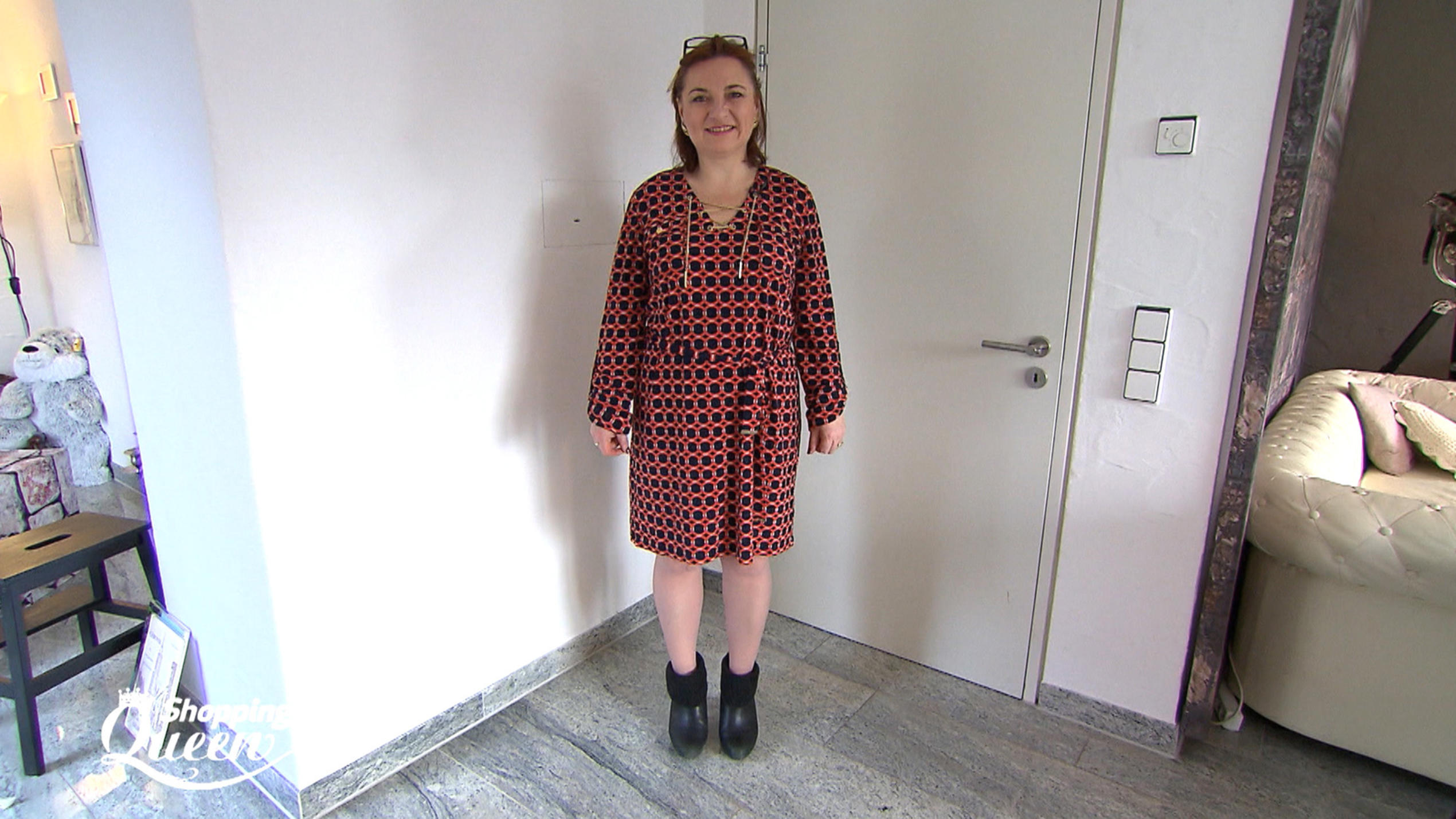 Shopping Queen: Gitte im Style-Check "Shopping Queen"-Kandidatin Gitte im Style-Check.