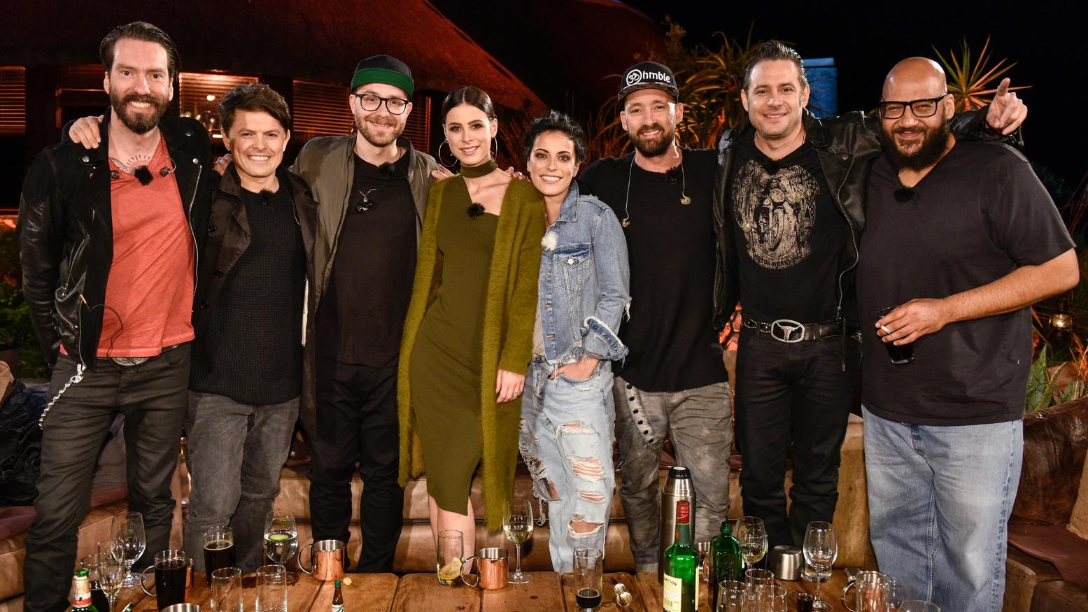 Sing meinen Song 2017: Die Songs von Lena beim Tauschkonzert V.l.: Alec Völkel, Michael Patrick Kelly, Mark Forster, Lena Meyer-Landrut, Silbermond-Frontfrau Stefanie Kloß, Gentleman, Sascha Vollmer und Moses Pelham.