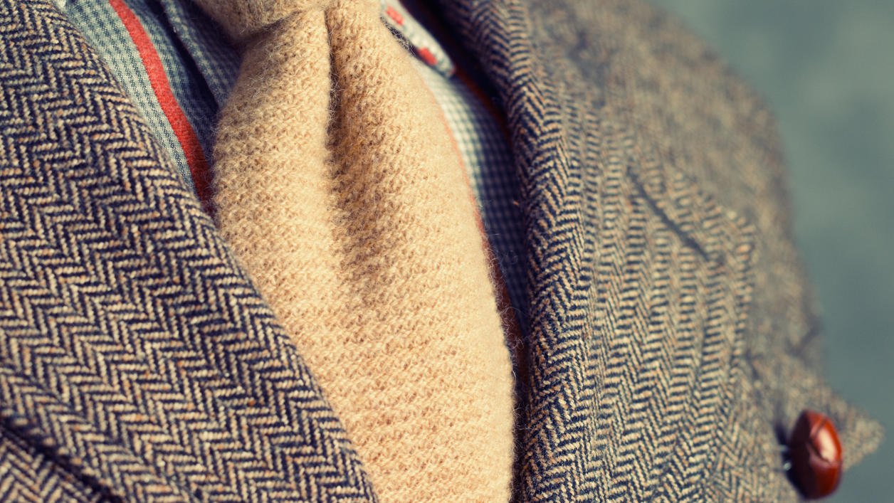 Fashion Lexikon: Tweed Retro-Tweed-Jacke in beige