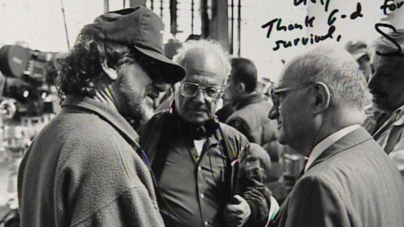Die Samstags-Dokumentation Steven Spielberg (l.), Mietek Pemper (r.). Foto: VOX/Spiegel TV