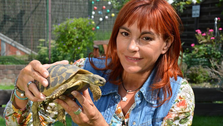 Diana Eichhorn besucht eine Schildkröten-Babystation Diana Eichhorn besucht eine Schildkröten-Babystation