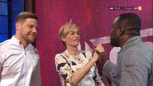 Gesine Cukrowski und Nelson Müller warten auf Punkte Gesine Cukrowski und Nelson Müller warten auf Punkte