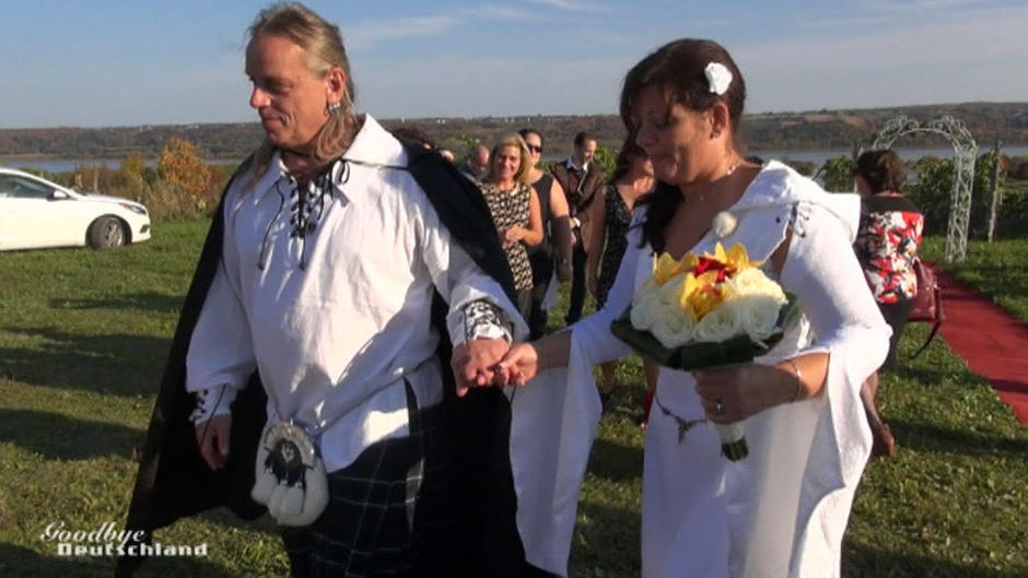 Peter und Lyne geben sich das Ja-Wort Peter und Lyne geben sich das Ja-Wort
