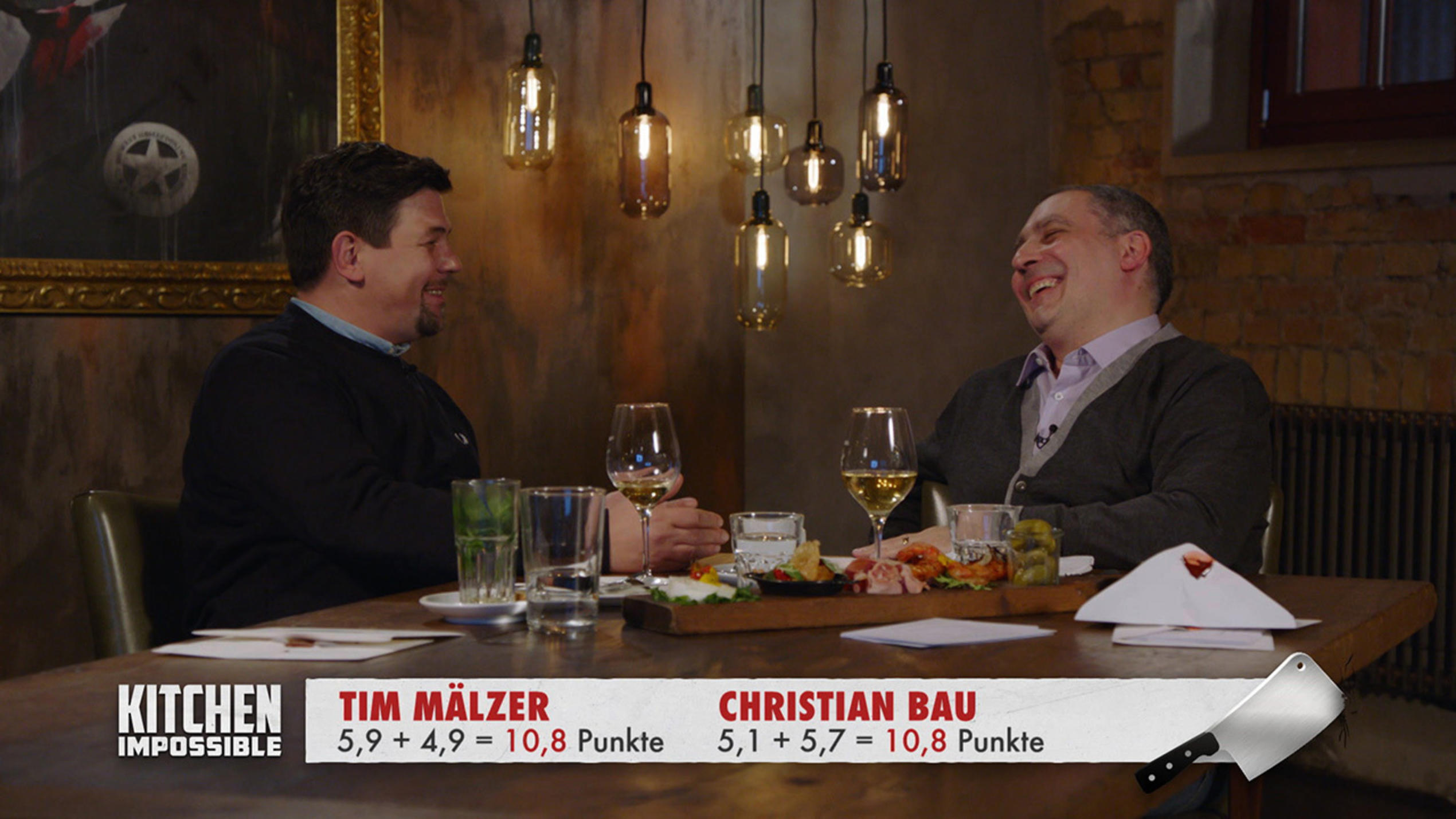 Tim Mälzer und Christian Bau erzielen ein Unentschieden Tim Mälzer und Christian Bau erzielen ein Unentschieden
