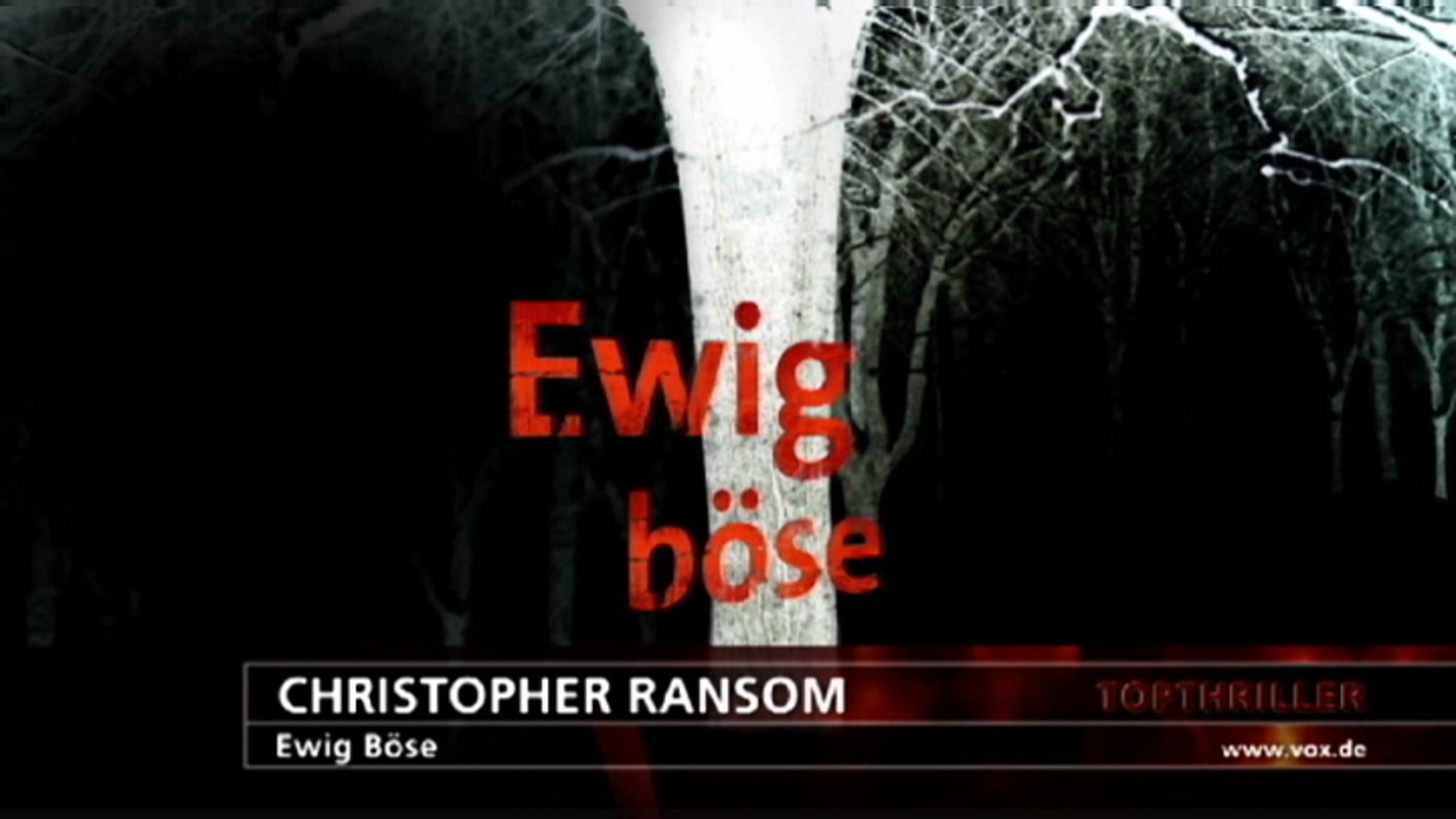 VOX Buchtipp: Christopher Ransom - Ewig Böse VOX Buchtipp: Christopher Ransom - Ewig Böse