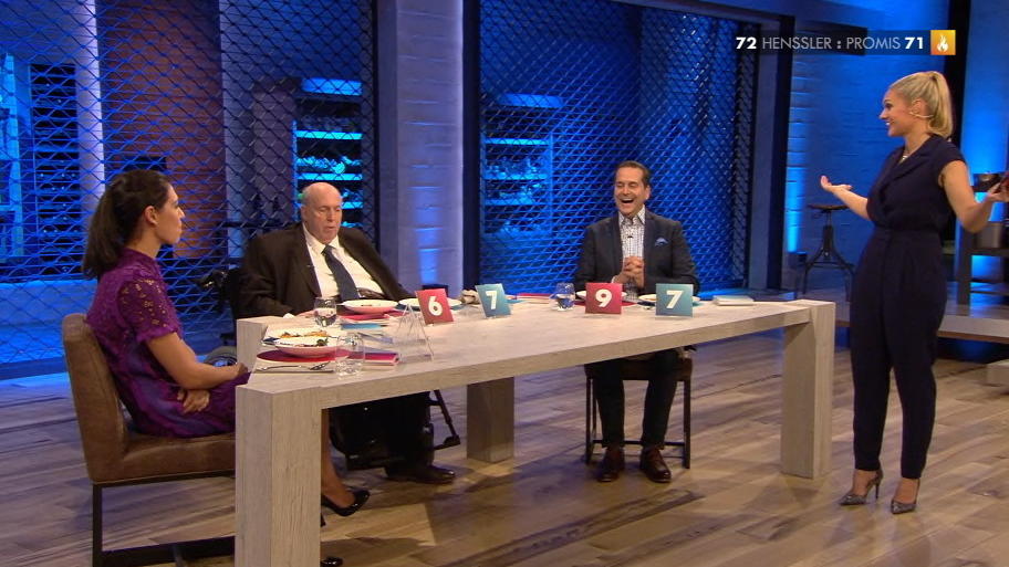 Die Promis schaffen im Dessert das dritte Unentschieden Die Promis schaffen im Dessert das dritte Unentschieden