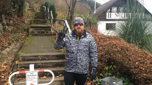 Andreas "Mauli" ist beim Training schwer motiviert Andreas "Mauli" ist beim Training schwer motiviert