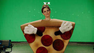 Rachel Bilson als Pizzastück Rachel Bilson als Pizzastück