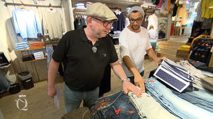 Tim und Carlos sind für die graue Jeans Tim und Carlos sind für die graue Jeans