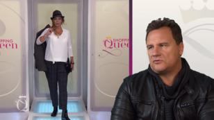 Petra mit lässiger Bundfaltenhose auf dem Catwalk Petra mit lässiger Bundfaltenhose auf dem Catwalk