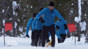 Die "Ewigen Helden" stapfen durch den Schnee Die "Ewigen Helden" stapfen durch den Schnee