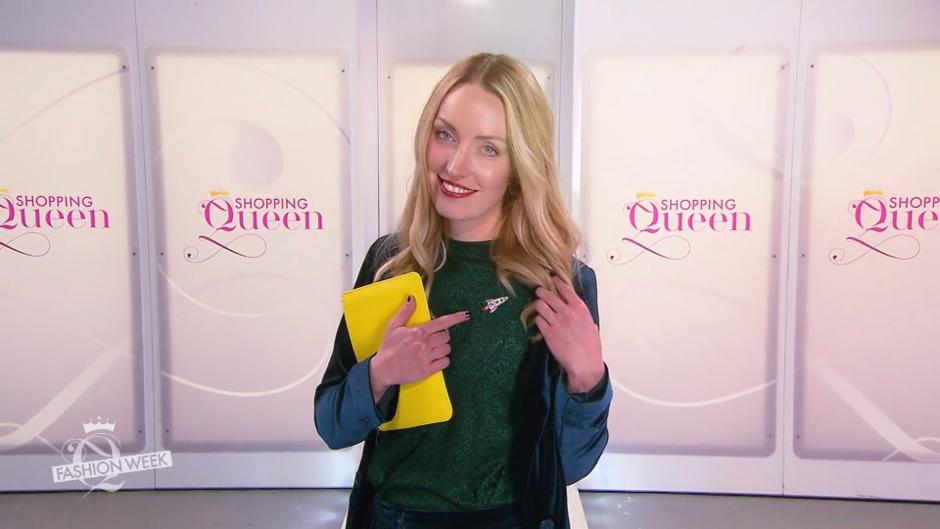 Ganz in Grün will sie die Fashion Week erobern Ganz in Grün will sie die Fashion Week erobern