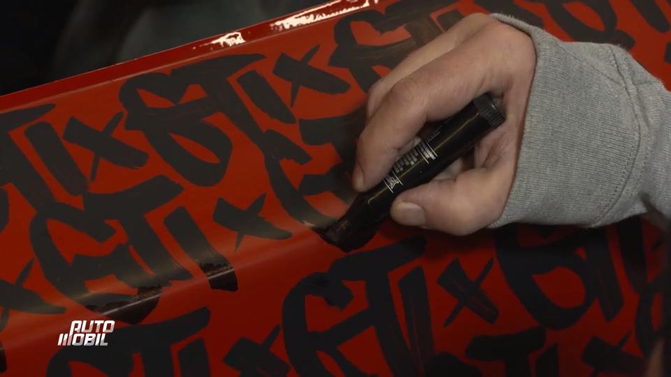 Franks Golf 1 GTI wird beschriftet Franks Golf 1 GTI wird beschriftet