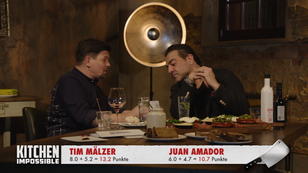 Tim Mälzer fährt den Sieg gegen Juan Amador ein Tim Mälzer fährt den Sieg gegen Juan Amador ein