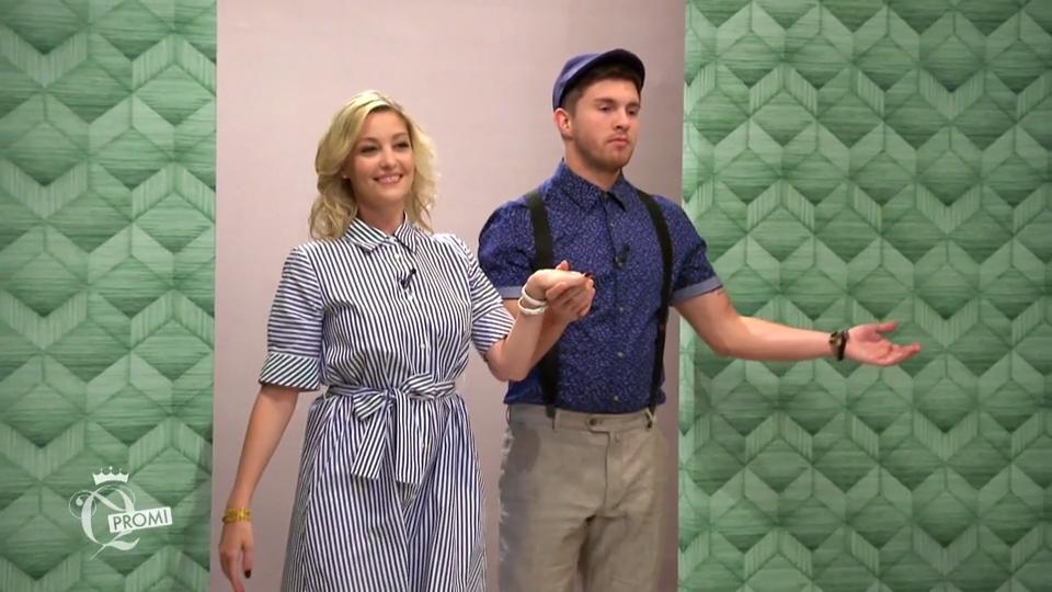 Joey Heindle und Ramona schweben über den Catwalk Joey Heindle und Ramona schweben über den Catwalk