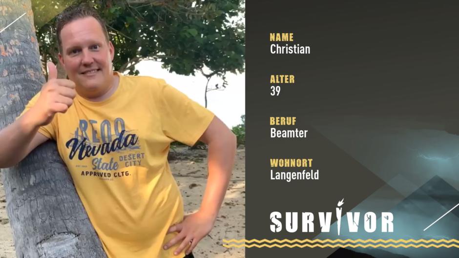 Christian will bei "Survivor" ehrenvoll spielen Christian will bei "Survivor" ehrenvoll spielen
