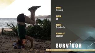 Melanie will bei "Survivor" an Grenzen stoßen Melanie will bei "Survivor" an Grenzen stoßen