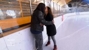 Beim Schlittschuhfahren kommt Romantik auf Beim Schlittschuhfahren kommt Romantik auf