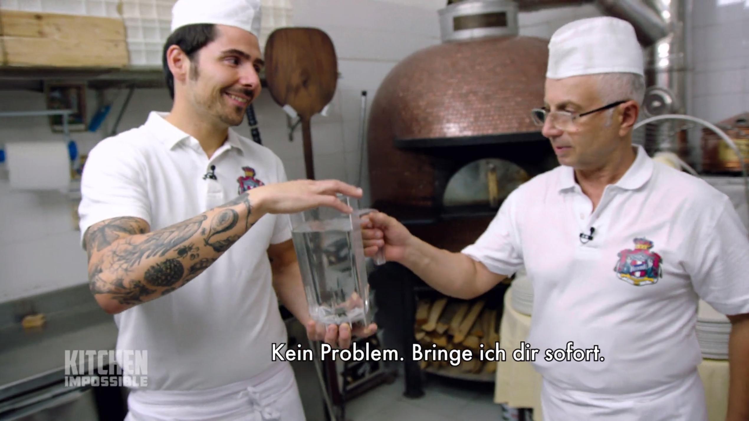 Dabei will der Pizzabäcker doch nur helfen Dabei will der Pizzabäcker doch nur helfen