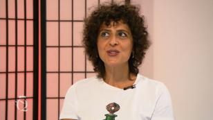 Die Punkte für Petras gemustertes Leder-Outfit Die Punkte für Petras gemustertes Leder-Outfit