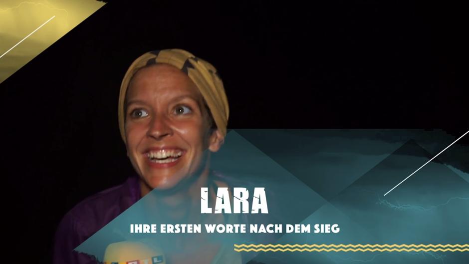 Die ersten Worte von Lara nach ihrem Sieg Die ersten Worte von Lara nach ihrem Sieg