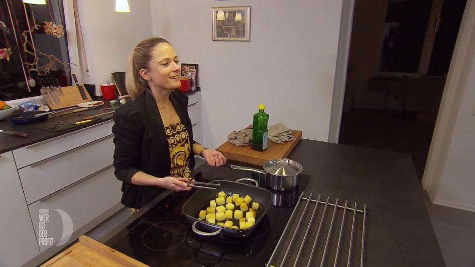 Der Hauptgang bei Sonja wird zum Show-Kochen Der Hauptgang bei Sonja wird zum Show-Kochen