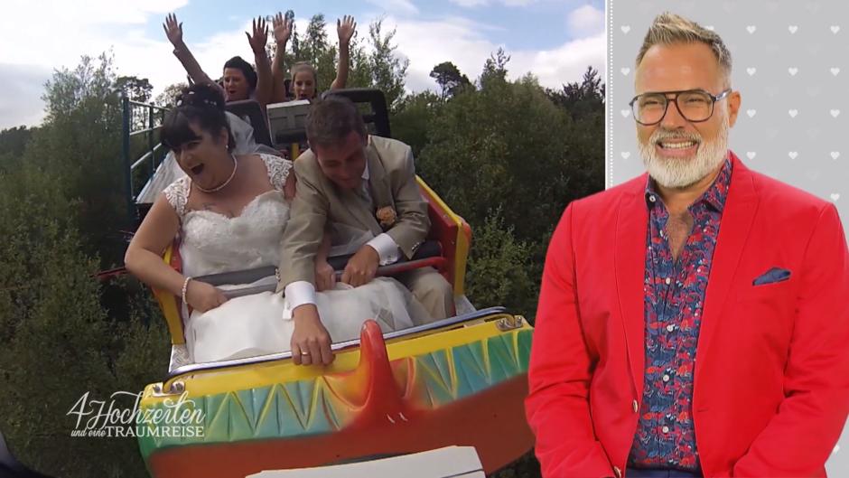 Hochzeitsparty im Vergnügungspark Hochzeitsparty im Vergnügungspark