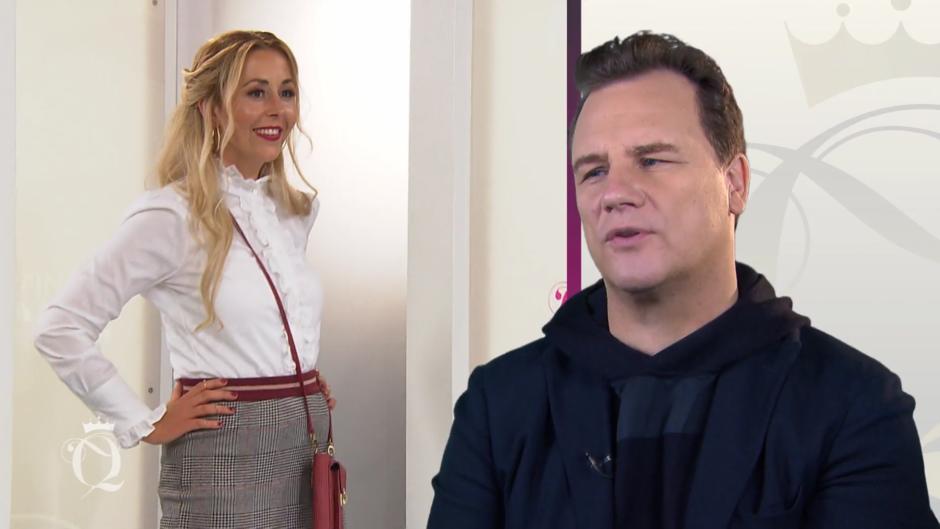 Jaras Hahnentritt-Outfit ist für Guido "eine runde Sache" Jaras Hahnentritt-Outfit ist für Guido "eine runde Sache"