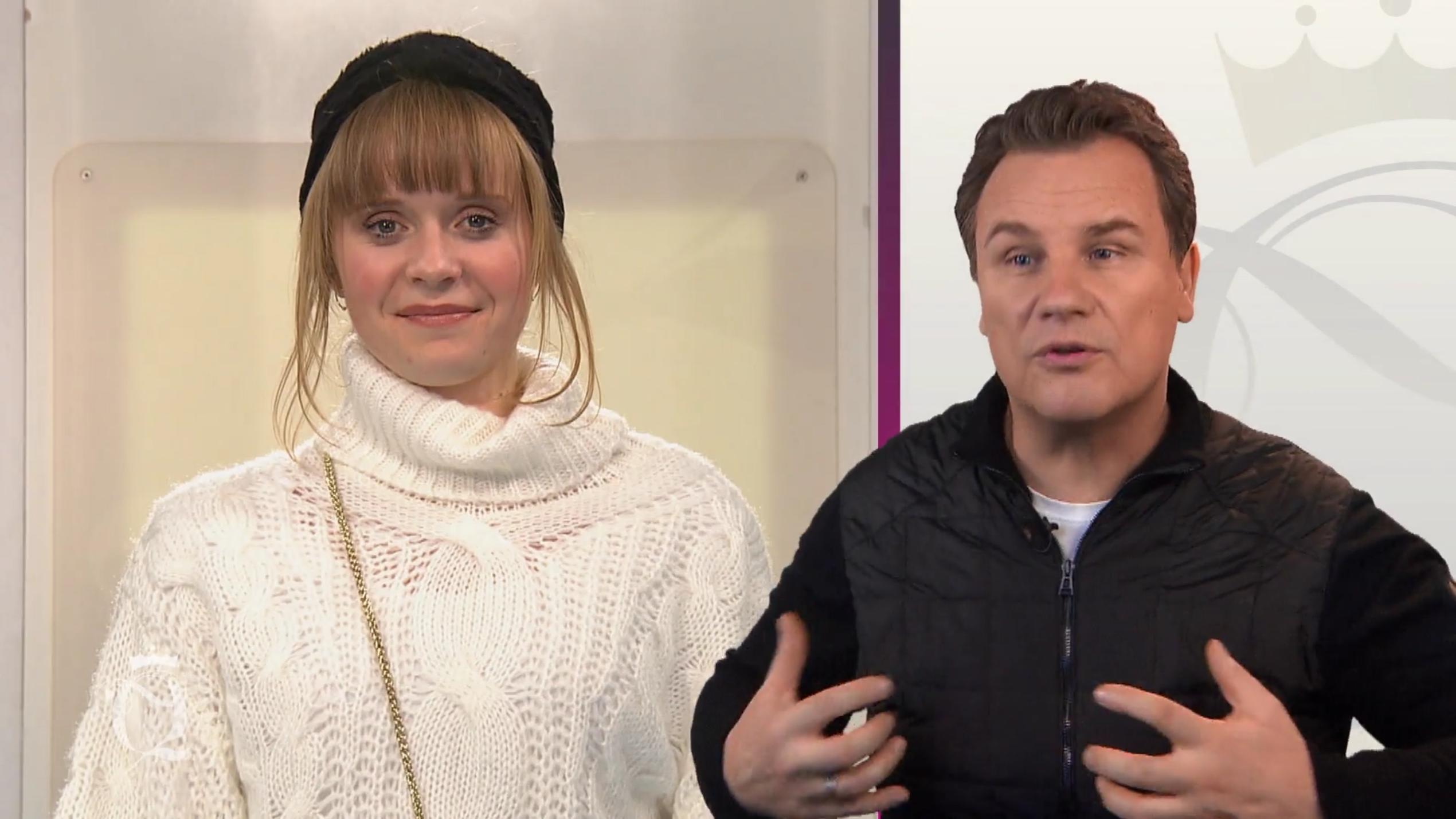Guido ist nicht ganz zufrieden mit Judiths Look Guido ist nicht ganz zufrieden mit Judiths Look