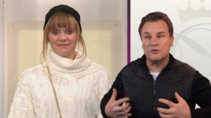 Guido ist nicht ganz zufrieden mit Judiths Look Guido ist nicht ganz zufrieden mit Judiths Look