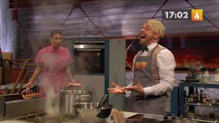 Ross Antony legt einen unfreiwilligen Stunt hin Ross Antony legt einen unfreiwilligen Stunt hin