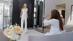 Veronika probiert einen Jumpsuit an Veronika probiert einen Jumpsuit an
