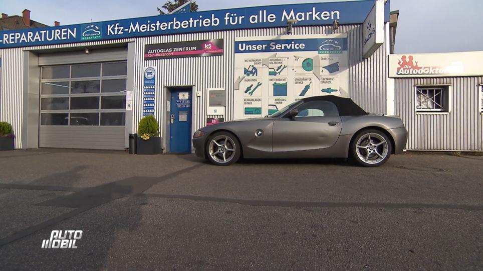 Ein BMW Z4 mit Batterie- und Lenkproblem Ein BMW Z4 mit Batterie- und Lenkproblem