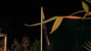 Über der Kandidatenvilla weht die Regenbogenflagge Über der Kandidatenvilla weht die Regenbogenflagge