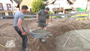 Beim Beton ist Henrik Perfektionist! Beim Beton ist Henrik Perfektionist!