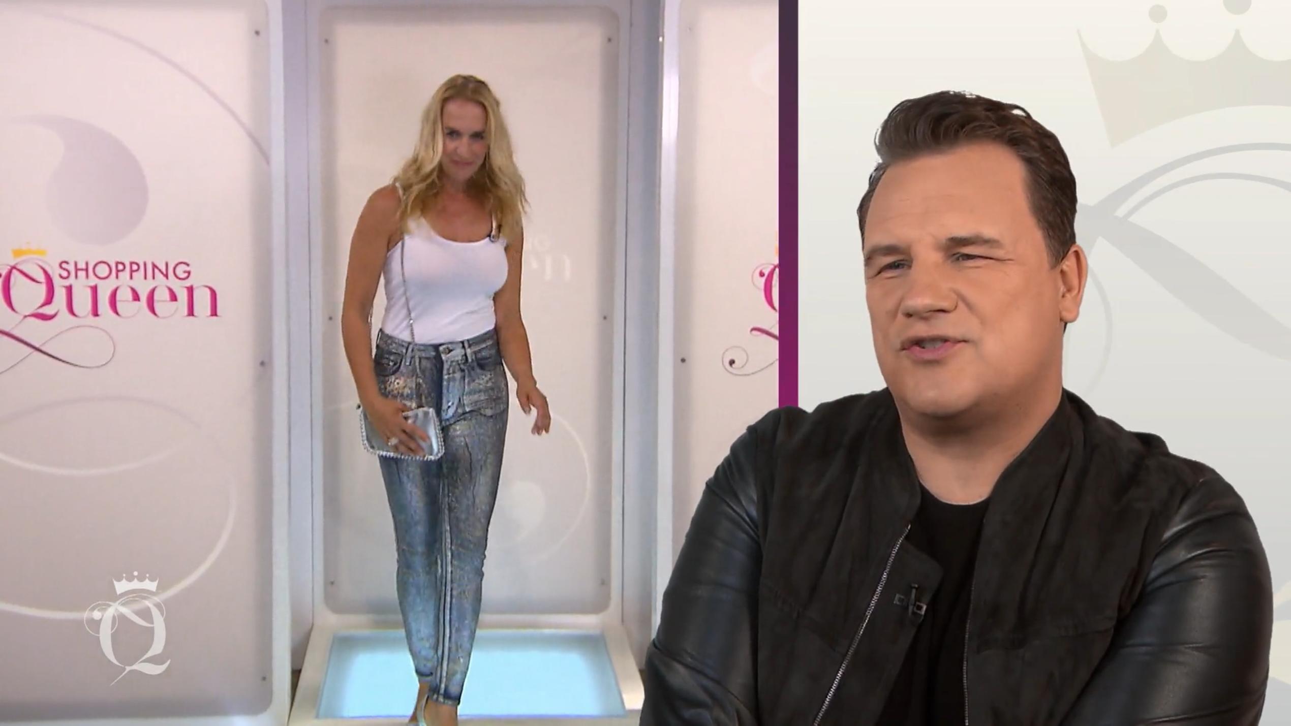 Guido ist begeistert von Sandras "Hammer-Jeans" Guido ist begeistert von Sandras "Hammer-Jeans"