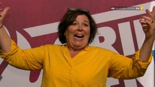 Riesige Freude bei Vera Int-Veen nach dem Hauptgang Riesige Freude bei Vera Int-Veen nach dem Hauptgang