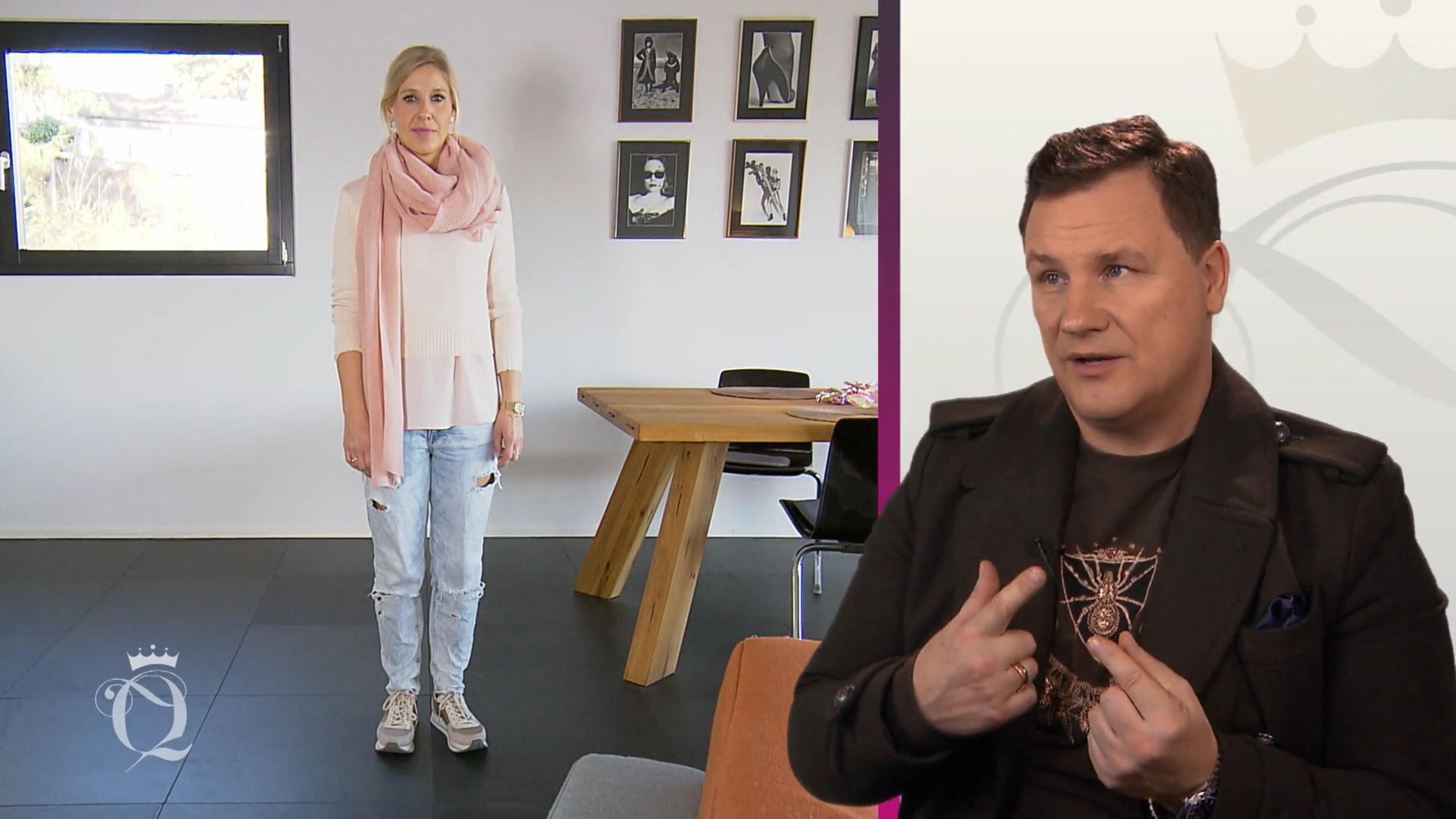 Guido sieht viele Styling-Möglichkeiten an Caroline Guido sieht viele Styling-Möglichkeiten an Caroline