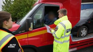 Kontrolle bei LKW-Fahrer Kontrolle bei LKW-Fahrer