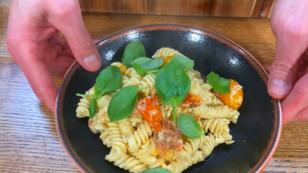 Pasta mit Feta und Kirschtomaten Pasta mit Feta und Kirschtomaten