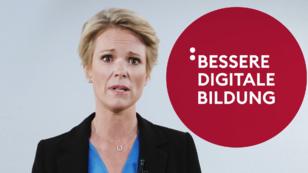 "Setzen Sie sich für eine bessere digitale Bildung ein!" "Setzen Sie sich für eine bessere digitale Bildung ein!"
