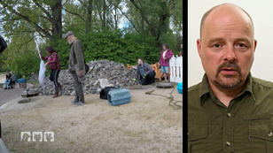 Eine waghalisige Nutria-Rettungsaktion Eine waghalisige Nutria-Rettungsaktion