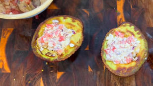 Gefüllte Avocado to go Gefüllte Avocado to go