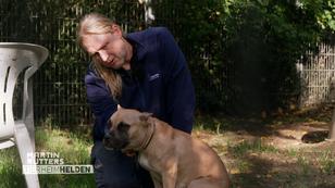 Martin unterstützt Sven bei Hündin Emmi Martin unterstützt Sven bei Hündin Emmi
