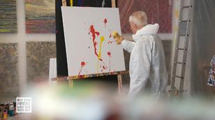 Die Generationen beim "Action-Painting" Die Generationen beim "Action-Painting"