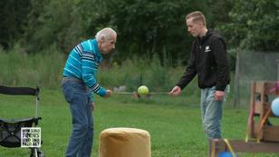 Heinz ohne Rollator bei der Challenge Heinz ohne Rollator bei der Challenge
