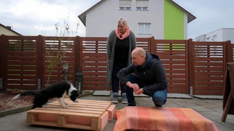 Wie meistert Banksy den selbstgebauten Parcours?