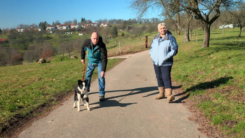 Stresssituation für Banksy und Herrchen